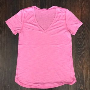 Pink workout shirt